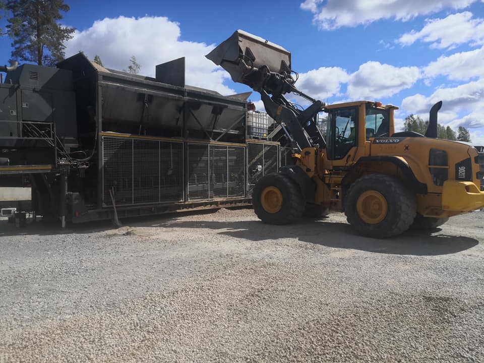 Mobil betongblandning